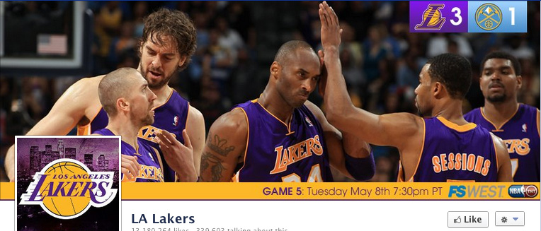 El facebook de los equipos NBA
