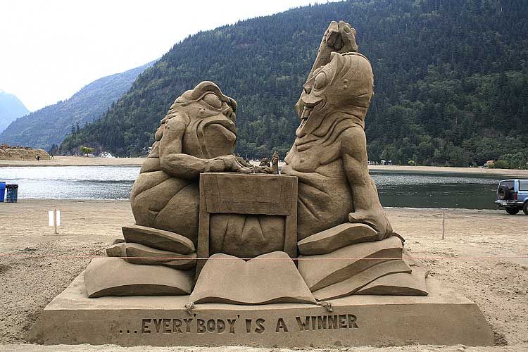 Sculptures from sand