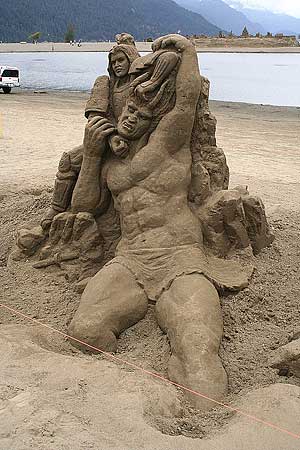 Sculptures from sand