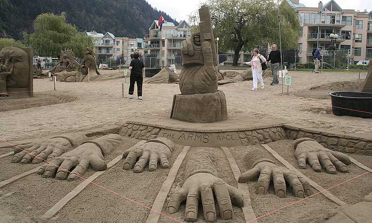 Sculptures from sand
