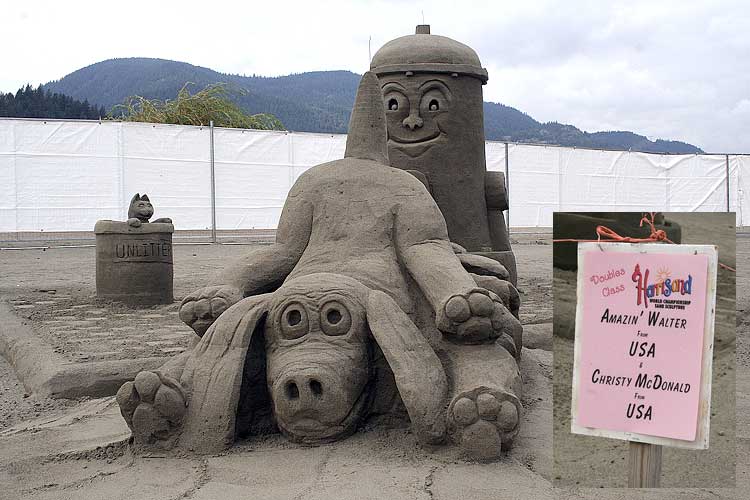 Sculptures from sand