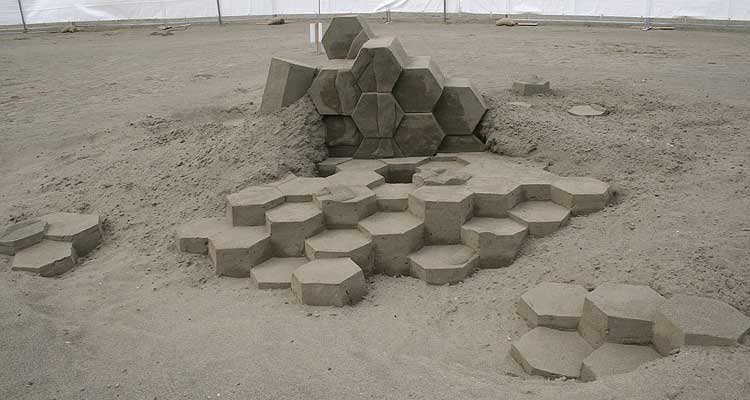 Sculptures from sand