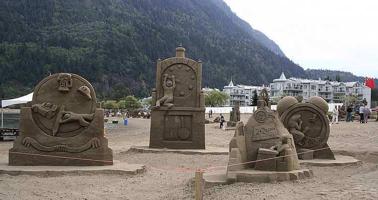 Sculptures from sand