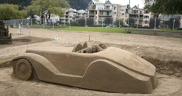 Sculptures from sand