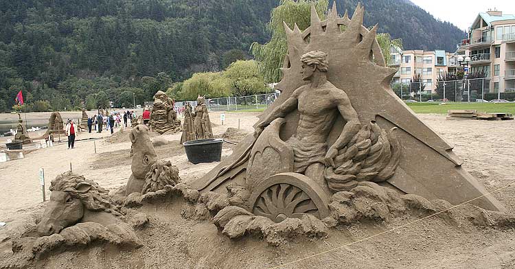 Sculptures from sand