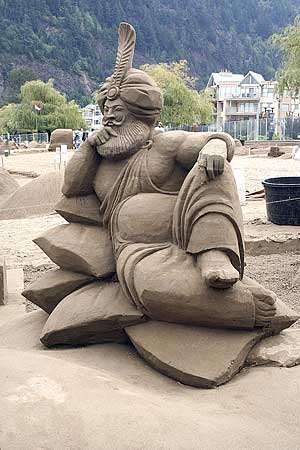 Sculptures from sand