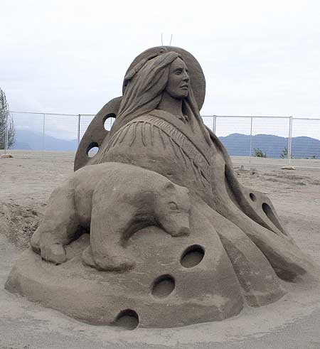 Sculptures from sand