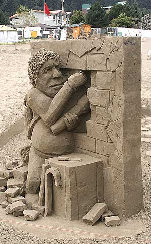 Sculptures from sand