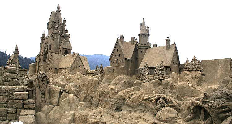 Sculptures from sand