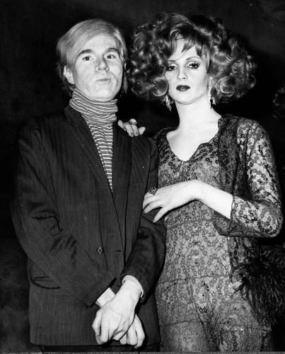 Andy Warhol and Candy Darling (she was born James Lawrence Slattery)