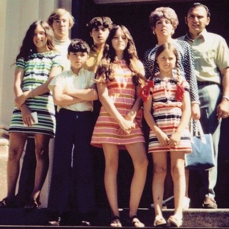 Madonna and her family, 1970