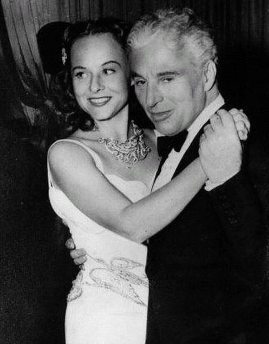 Charlie Chaplin and Paulette Goddard 