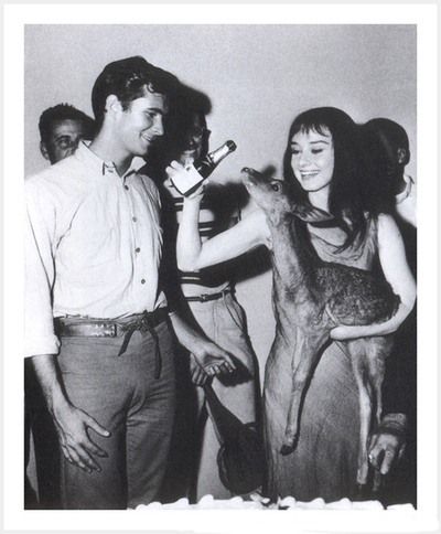 Audrey Hepburn and Anthony Perkins