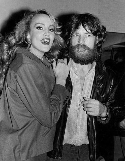 Jerry Hall and Mick Jagger