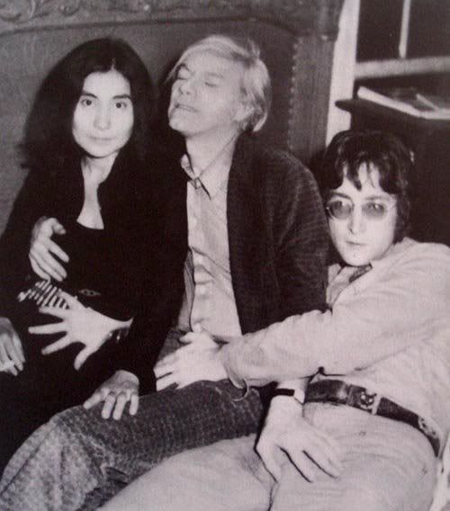 John Lennon, Yoko Ono, Andy Warhol John Lennon, Yoko Ono, Andy Warhol