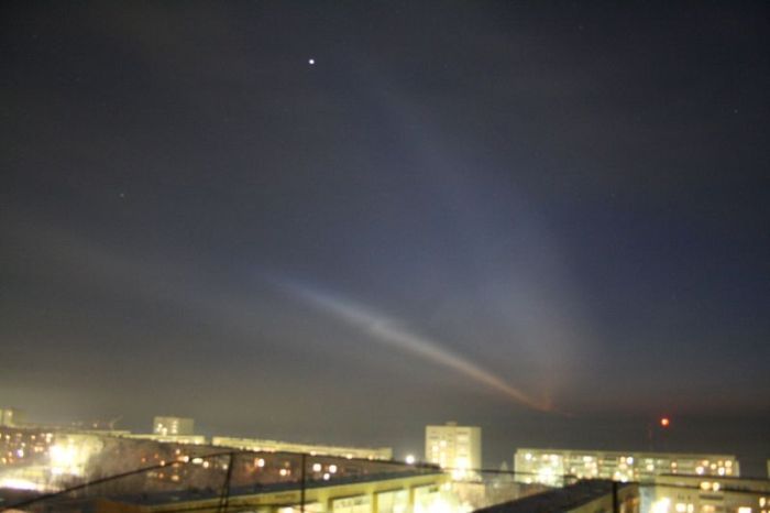 Запуск ракеты "Зенит" в Яровое, Алтайский,-27С за пределами