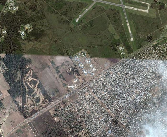 Вид на тюрьму Вот так выглядит с воздуха место заключения аргентинских правонарушителей. 