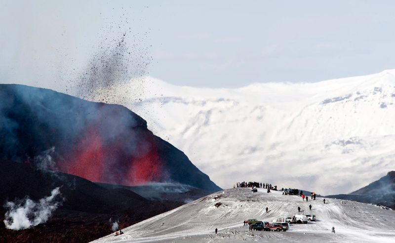1040 Извержение вулкана в Исландии