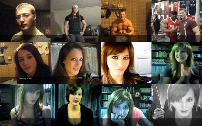 Трансформации из мужчин в женщин (9 фото)