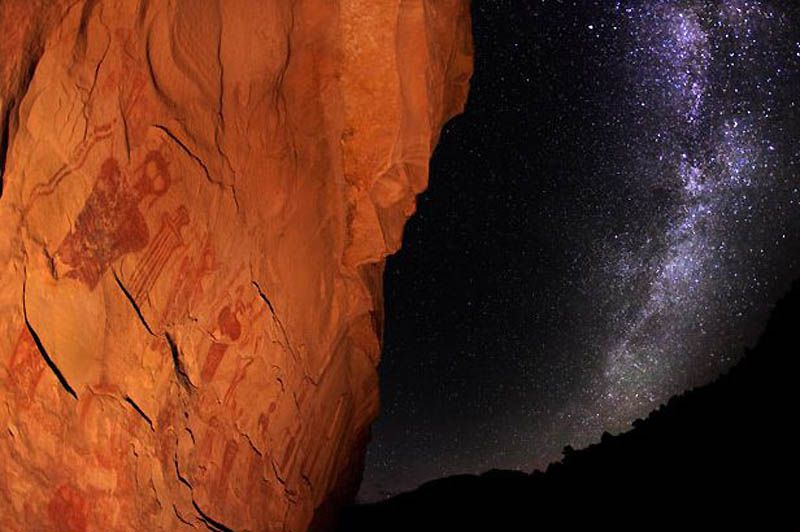 8. Фотографии с древнего каньона в Юте, где имеются подобные наскальные рисунки, больше не встречающиеся ни в одном другом месте. (BRET WEBSTER / BARCROFT USA)