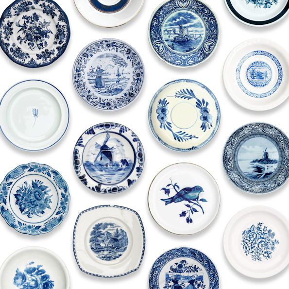 Обои Studio Ditte Porcelain Blue 135 евро 