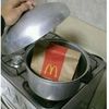 макдоналдс, пакет, кастрюля,