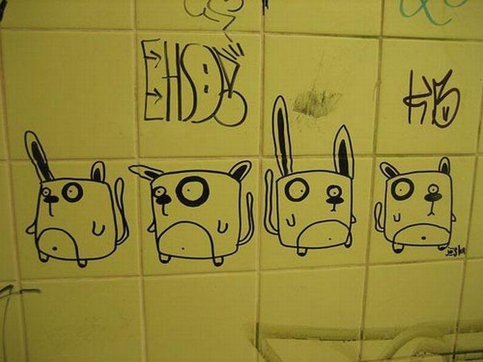 Рисунки в туалетах