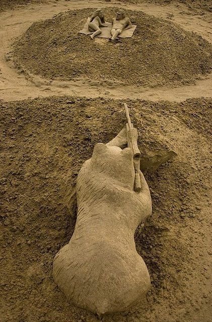 Произведения из песка (72 фото)