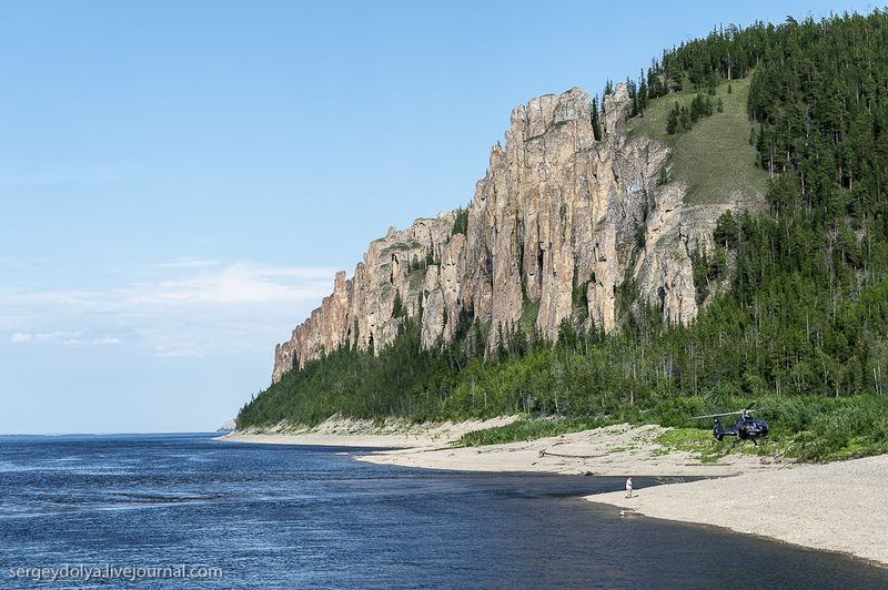 ленские столбы, вертолет, красота, природа,