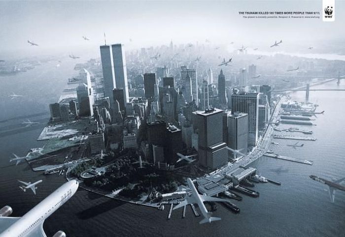 WWF Brasil: Tsunami, DDB BRASIL, WWF, Печатная реклама