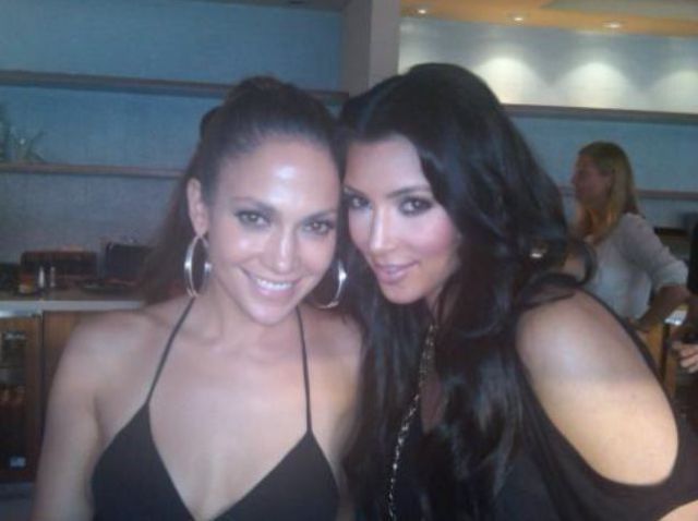 Kim Kardashain and Jennifer Lopez
