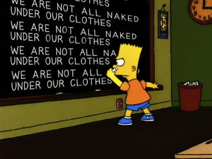  Bart At Blackboard Set Of Pics (70 pics)