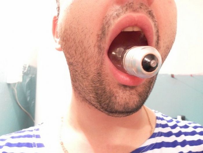 To remove the bulb from the mouth (6 photos)