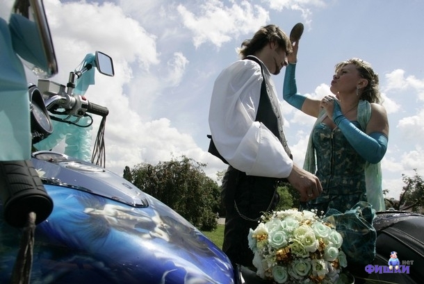 Необычные свадьбы (105 фото)