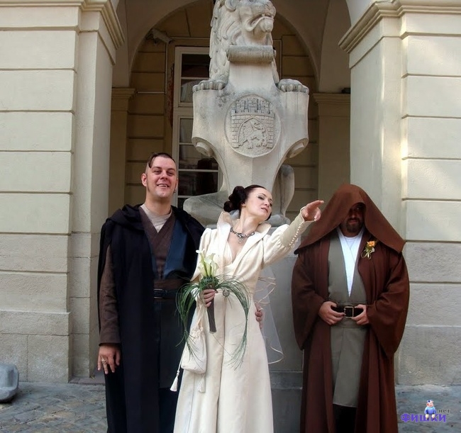 Необычные свадьбы (105 фото)