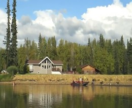 Как на Аляске катаются на водных лыжах