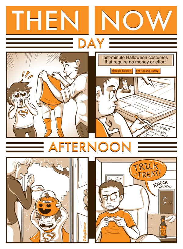 Halloween: Then and Now (2 pics + 1 gif)
