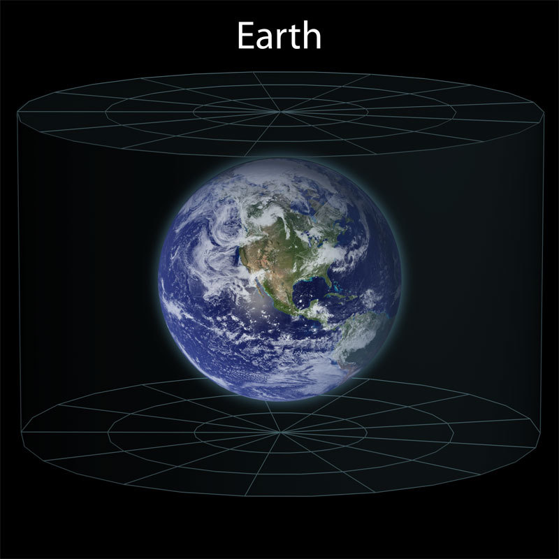 Земля в масштабе Вселенной (9 фото)