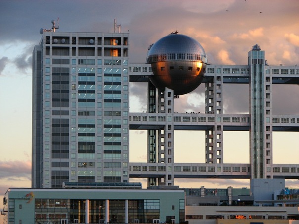 47. Fuji television building (Tokyo, Japan)