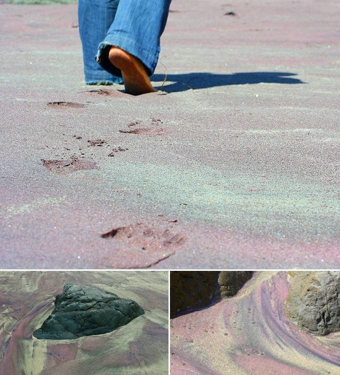 Пфайфер, Калифорния. Разноцветный песок.