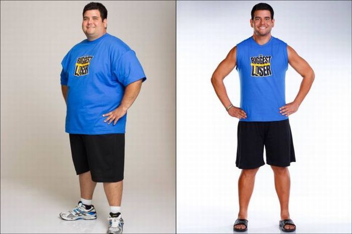 Адам Уртадо<br> <br>Начальный вес: 74 
кг.<br>Нынешний вес: 99 кг.<br>Потерял: 82 кг., 
45,27%<br>