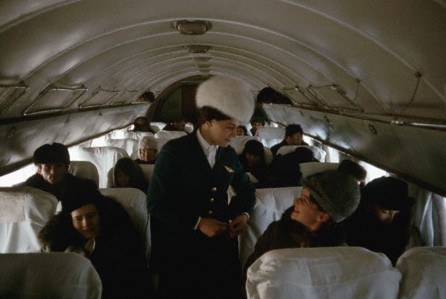Стюардесса Тамара на Ил-14, рейс Иркутск – Якутск, 1966