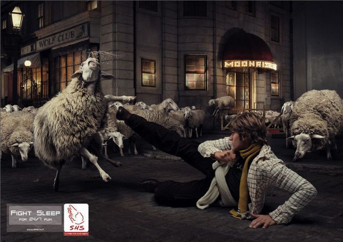 Креативная реклама с участием животных (38 фото)