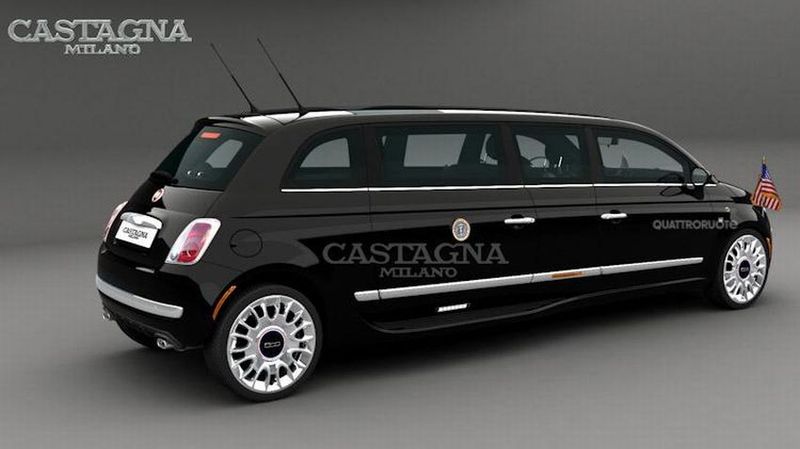 Итальянцы из Castagna планируют делать лимузины из Fiat 500 (9 фото)