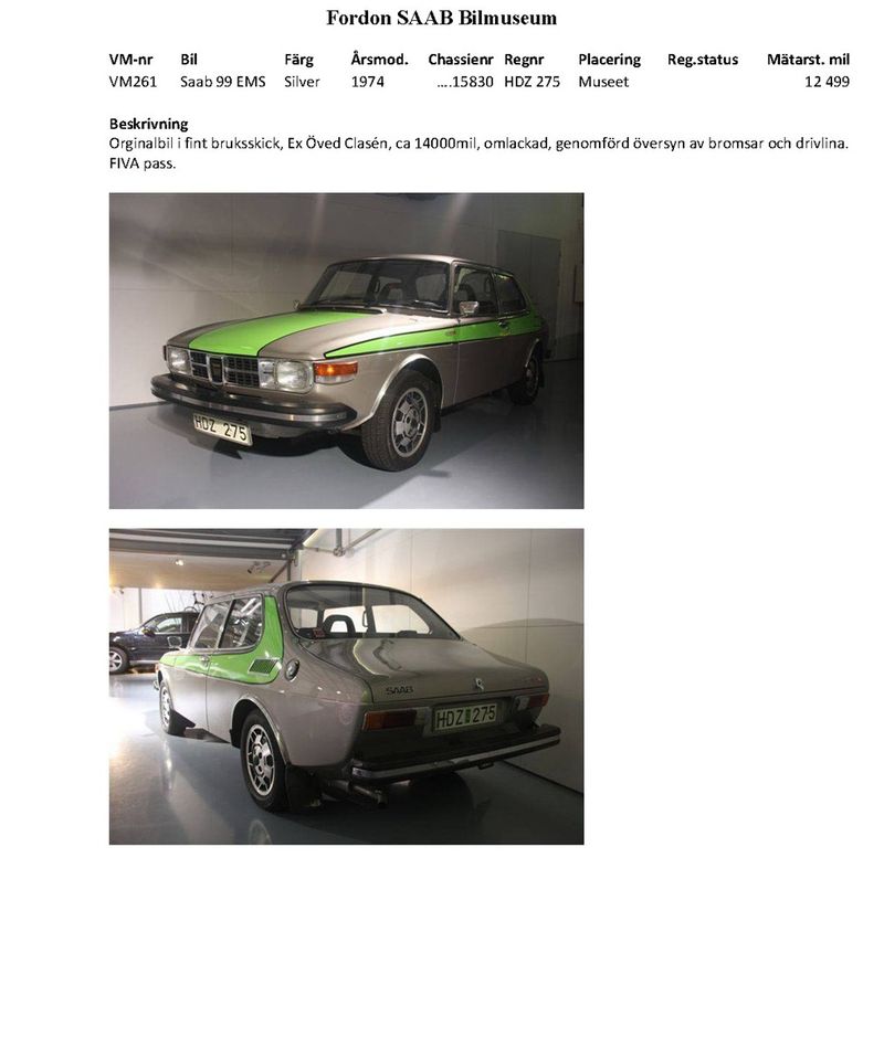 Автомобили из музея SAAB будут проданы на аукционе (122 фото)