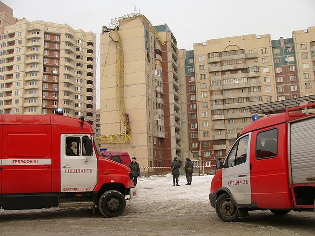 Упавший кран в спб