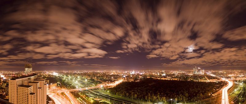 Super panorama. Красивые панорамное фото с лицом.