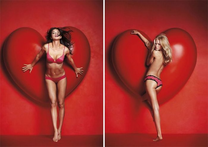 Рекламная кампания Victoria`s Secret: День святого Валентина (26 фото)