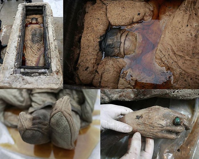 В Китае строители нашли мумию (13 фото + текст)