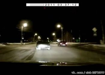 Погоня за пьяным водителем в Сургуте